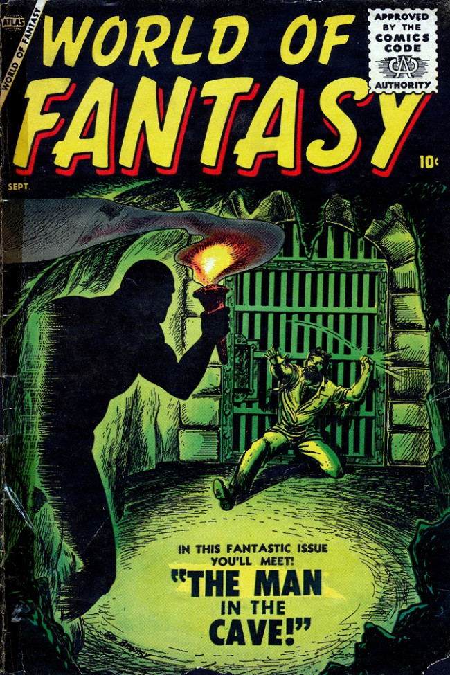 Couverture de World of Fantasy (Atlas - 1956) -3- The Man in the Cave!
