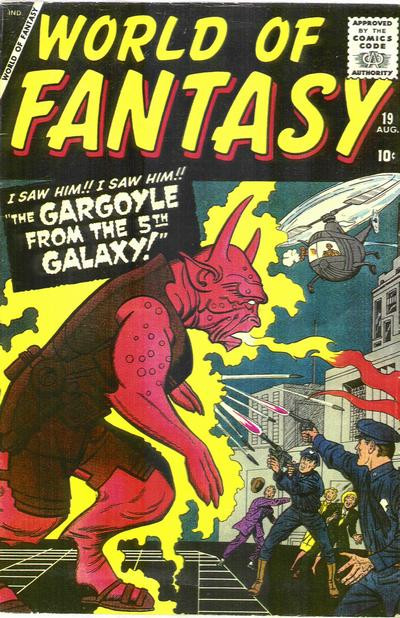 Couverture de World of Fantasy (Atlas - 1956) -19- The Gargoyle From The 5th Galaxy!