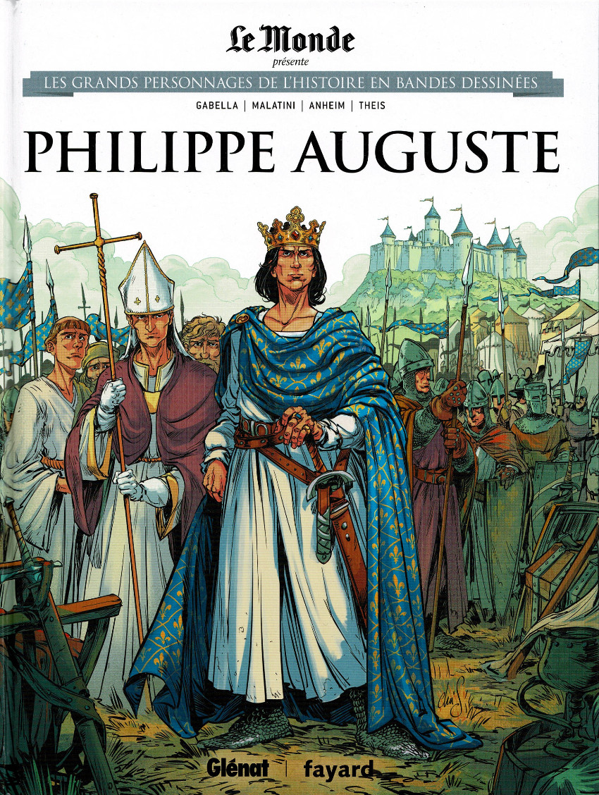 Couverture de Les grands Personnages de l'Histoire en bandes dessinées -32- Philippe Auguste