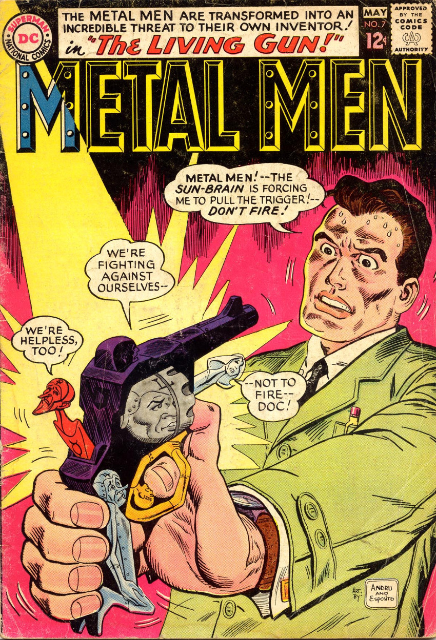 Living gun. Комикс Metal men. Metal men DC. Metal men read Comics 1963.