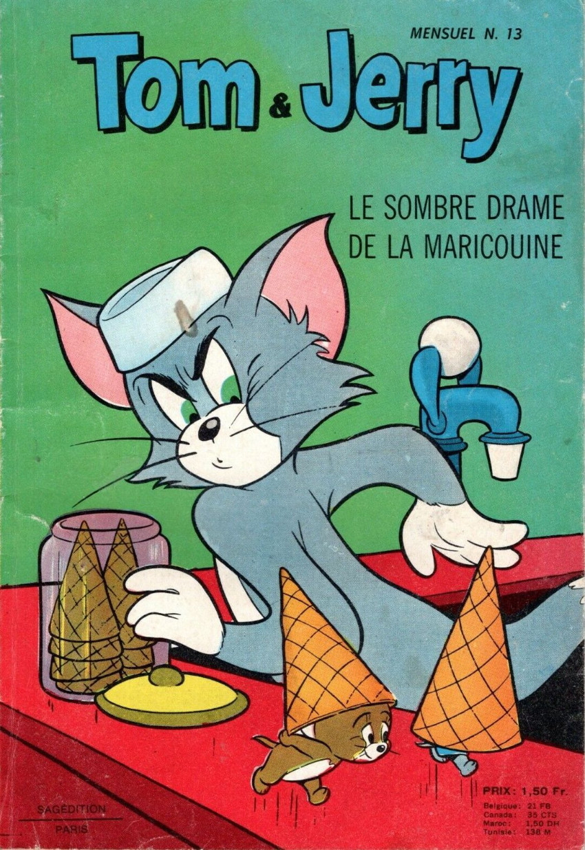Couverture de Tom & Jerry (2e Série - Sagédition) (Mini Géant) -13- Le sombre drame de la Maricouine