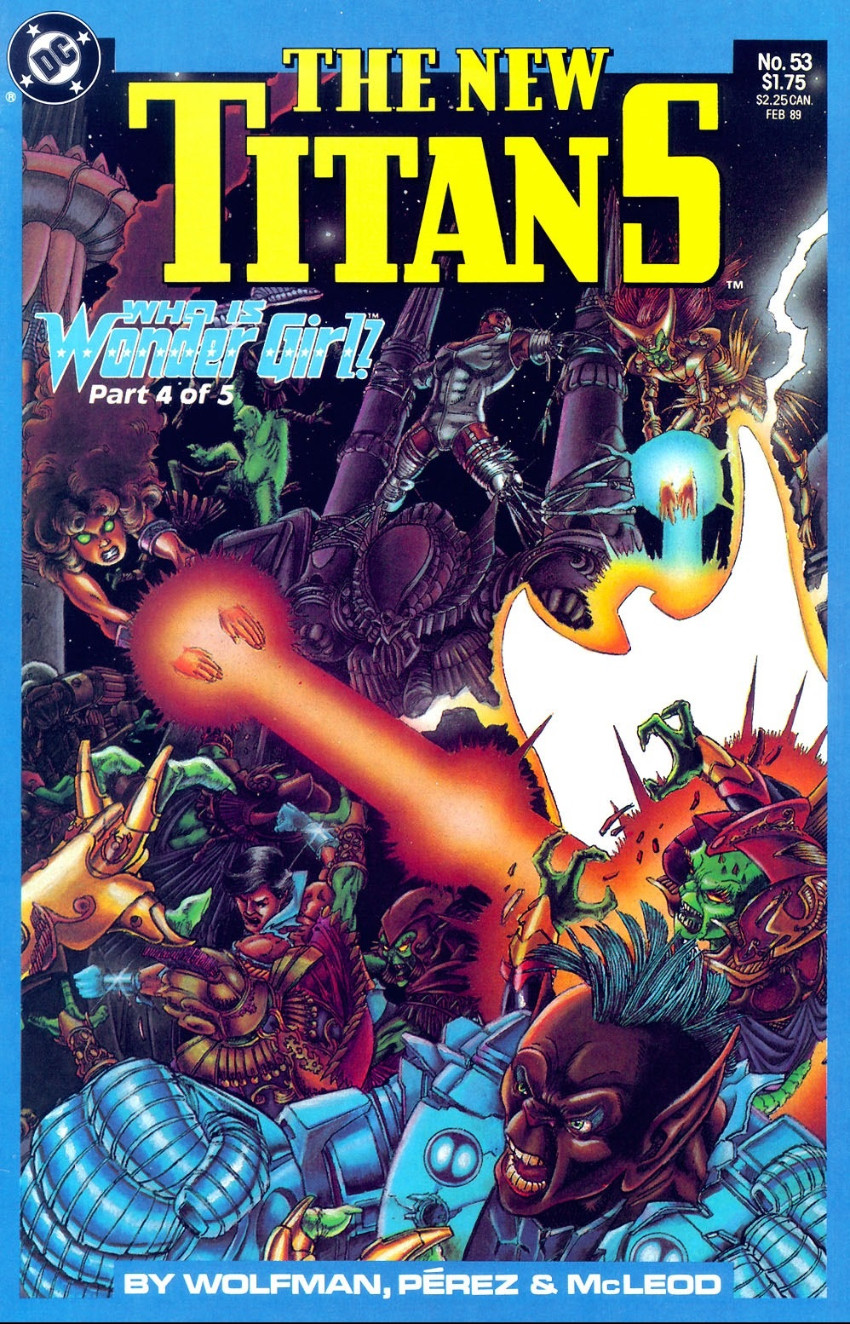 Couverture de The new Titans (DC Comics - 1988)  -53- Who is wonder girl ? Part 4/5