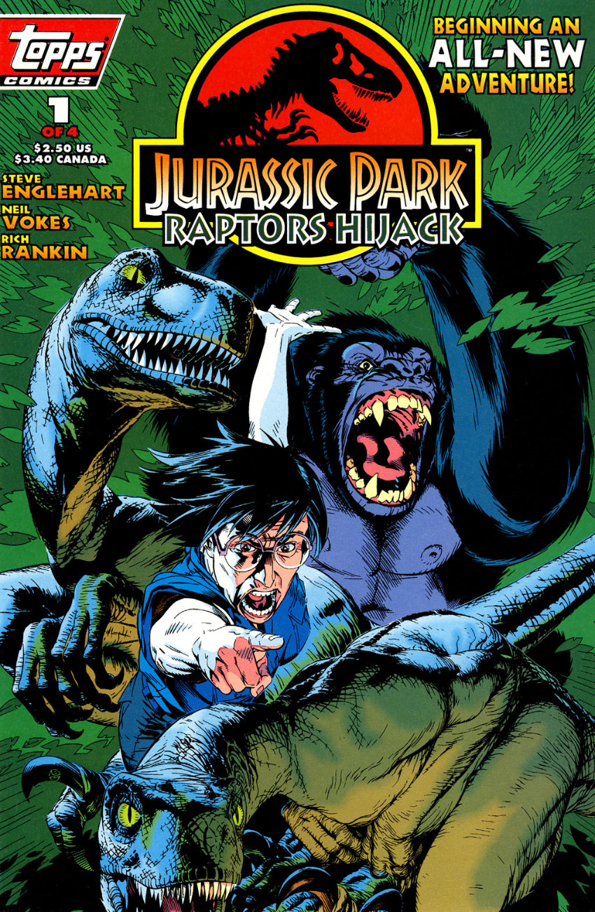 Jurassic Park Raptors Hijack Topps Comics 1994 1 Issue 1