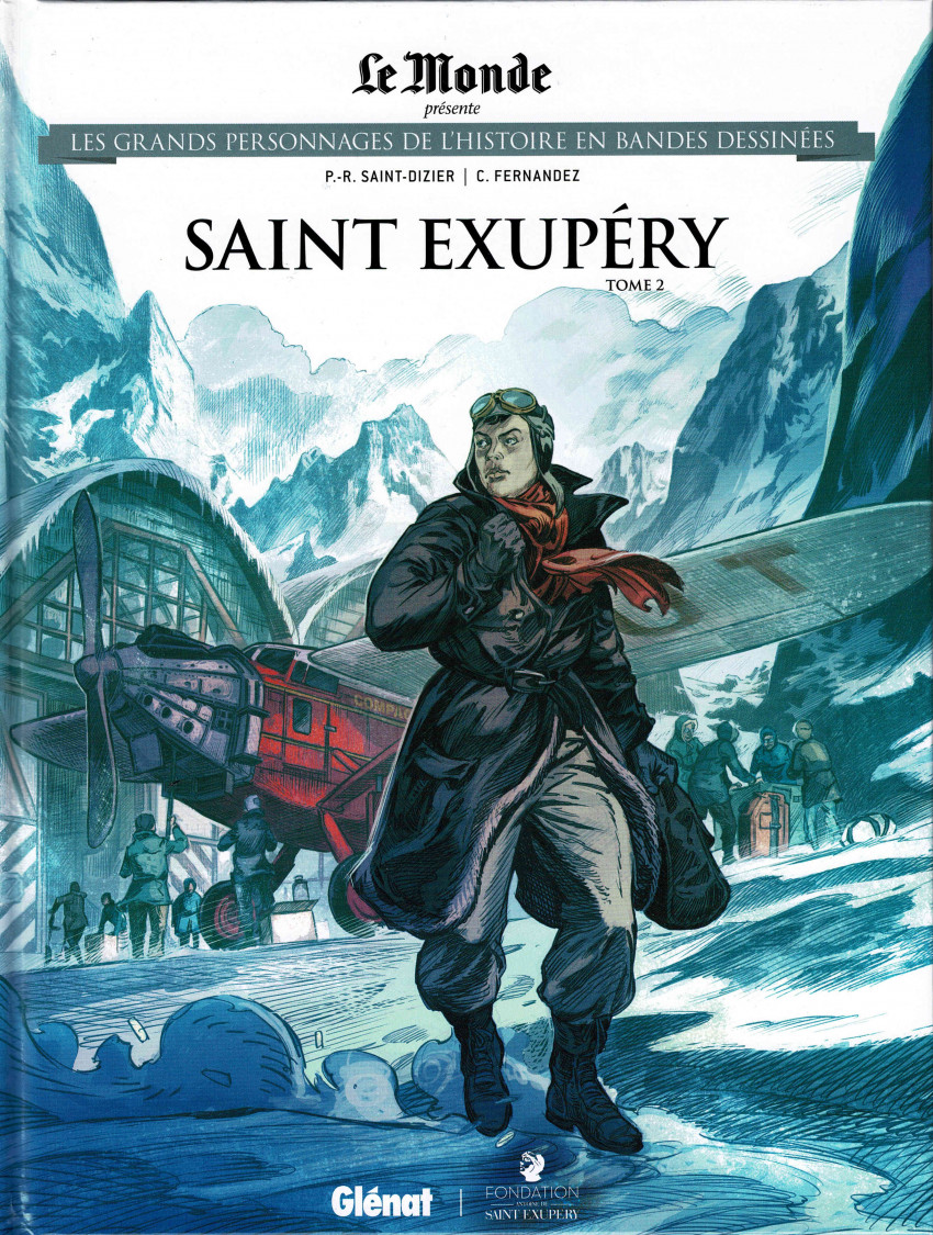 Couverture de Les grands Personnages de l'Histoire en bandes dessinées -60- Saint Exupéry - Tome 2