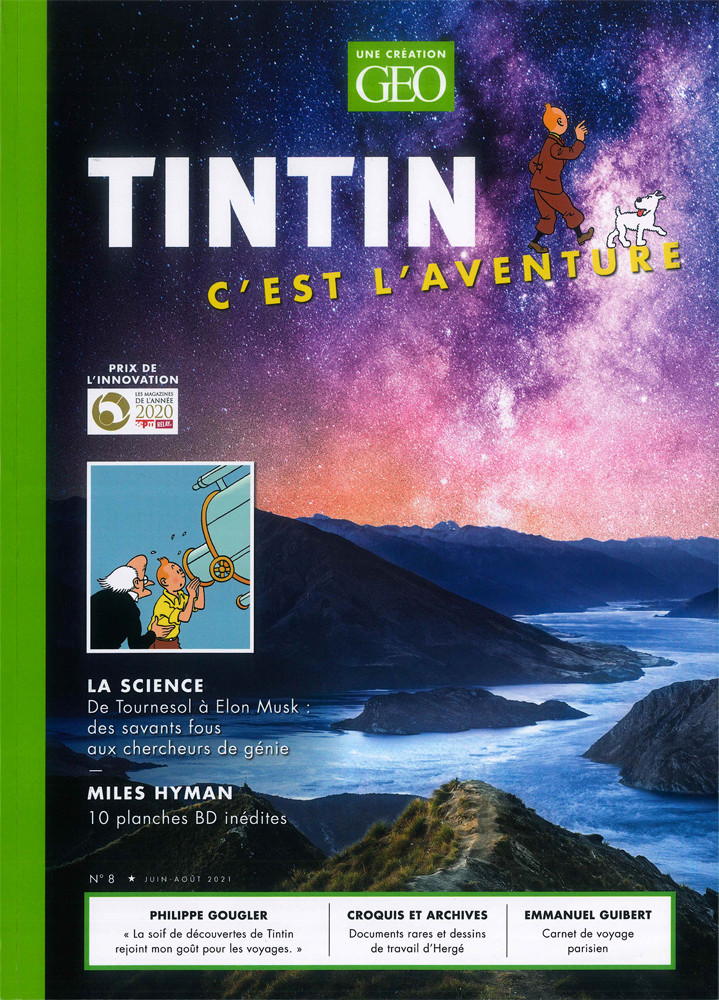 Livre GEO Moulinsart Tintin c'est l'aventure (Tintin et les savants)