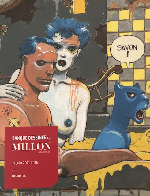 Couverture de (Catalogues) Ventes aux enchères - Millon -2021/06/27- Millon - bandes dessinées - 27 juin 2021 - Bruxelles