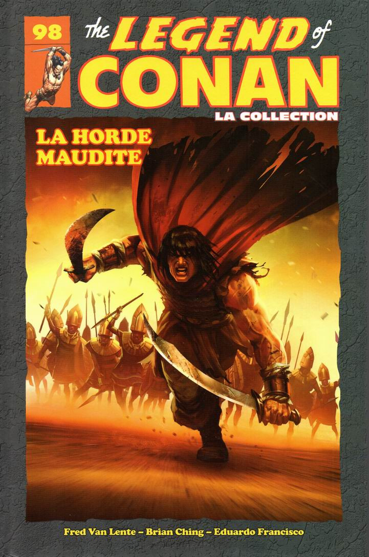 Couverture de The savage Sword of Conan (puis The Legend of Conan) - La Collection (Hachette) -9823- La Horde maudite