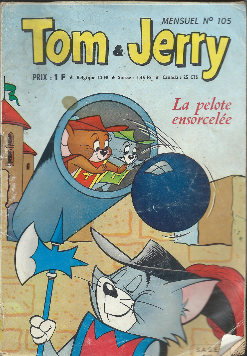 Couverture de Tom & Jerry (2e Série - Sagédition) (Mini Géant) -105- La pelote ensorcelée