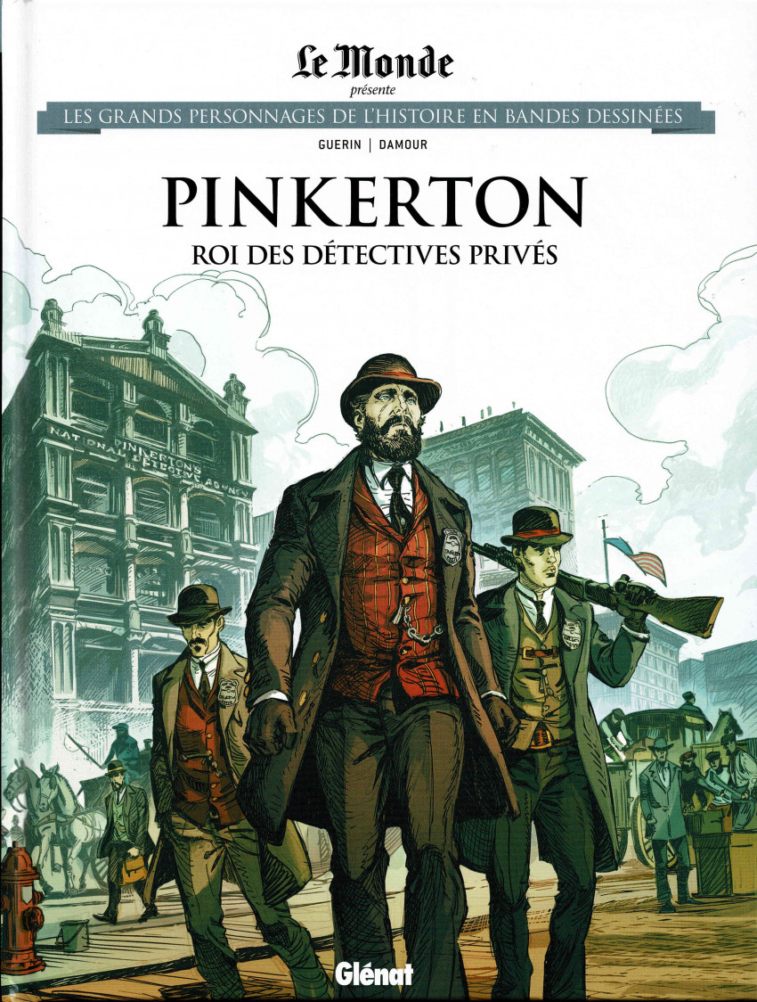 Couverture de Les grands Personnages de l'Histoire en bandes dessinées -69- Pinkerton - Roi des détectives privés