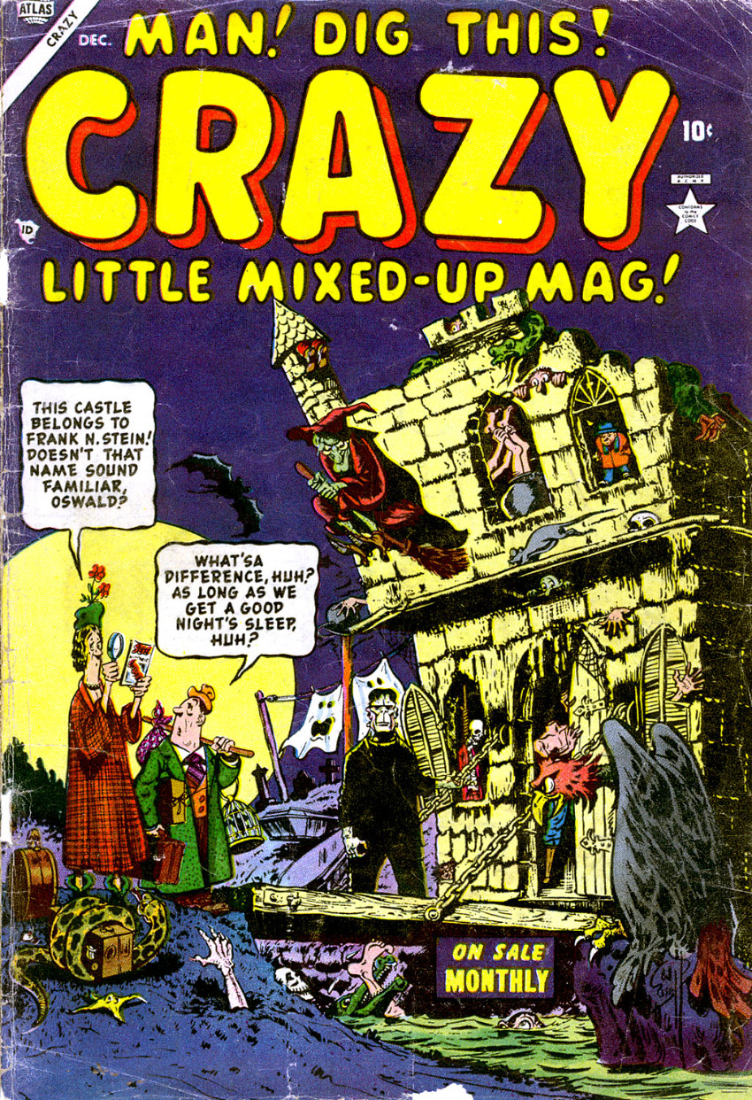 Couverture de Crazy Vol. 1 (Atlas Comics - 1953) -1- Issue # 1