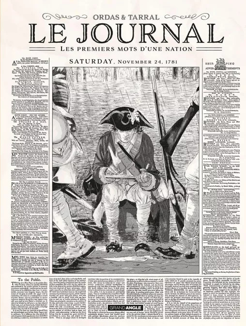 Couverture de Le journal (Ordas - Tarral) - Le journal - Les premiers mots d'une nation