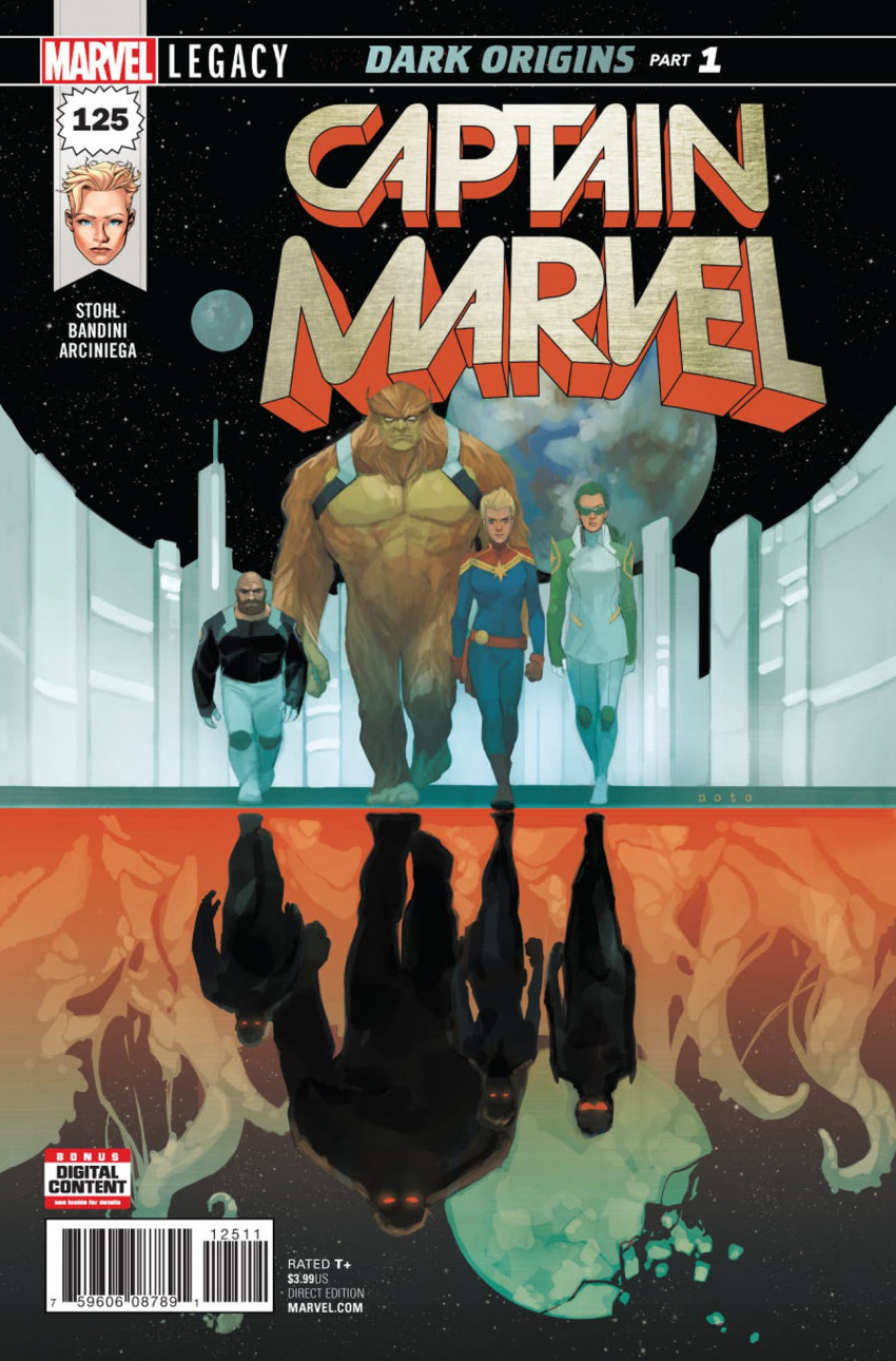 Couverture de Captain Marvel Vol.8 (2014) -125- Dark Origins : Part 1