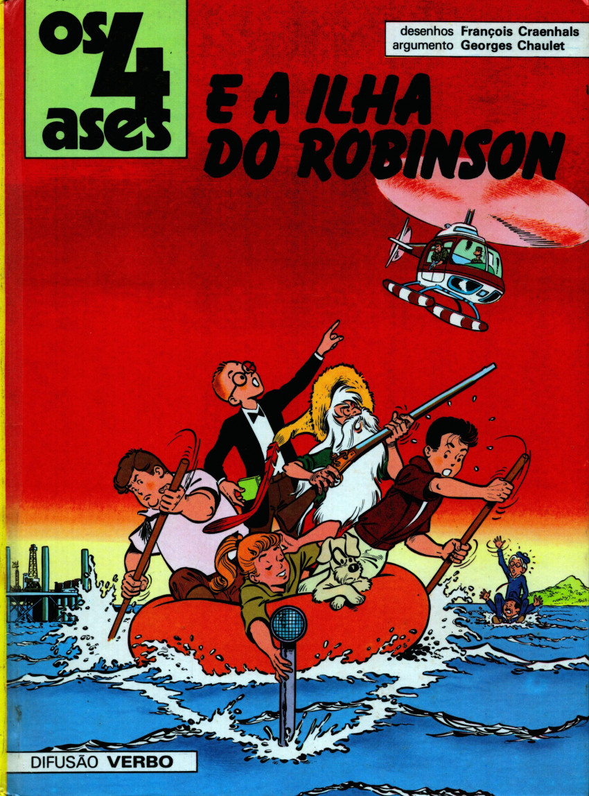 Couverture de 4 Ases (Os) -9- Os 4 Ases e a Ilha do Robinson