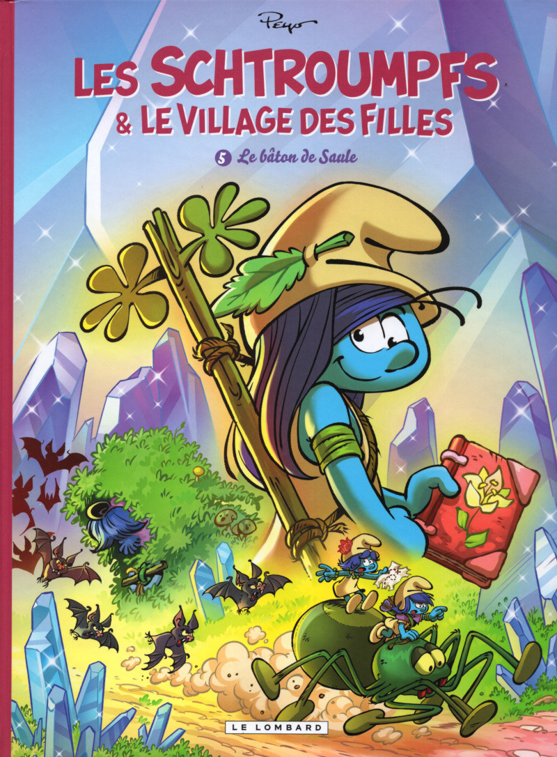 Couverture de Les schtroumpfs & le Village des filles -5- Le bâton de saule