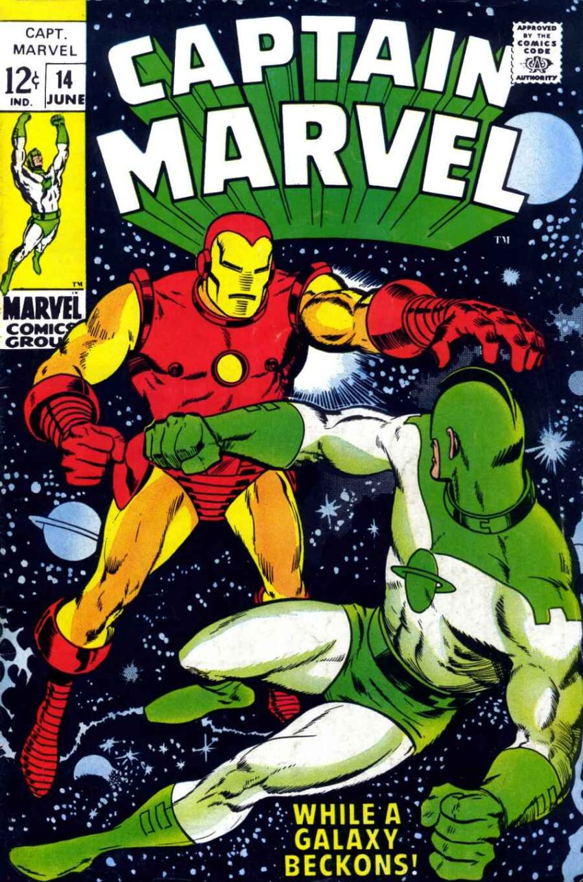 Couverture de Captain Marvel Vol.1 (1968) -14- When a Galaxy Beckons...