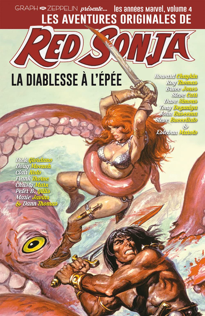 Couverture de Red Sonja, la diablesse à l'épée (Les Aventures Originales) -4- Les années Marvel - Volume 4