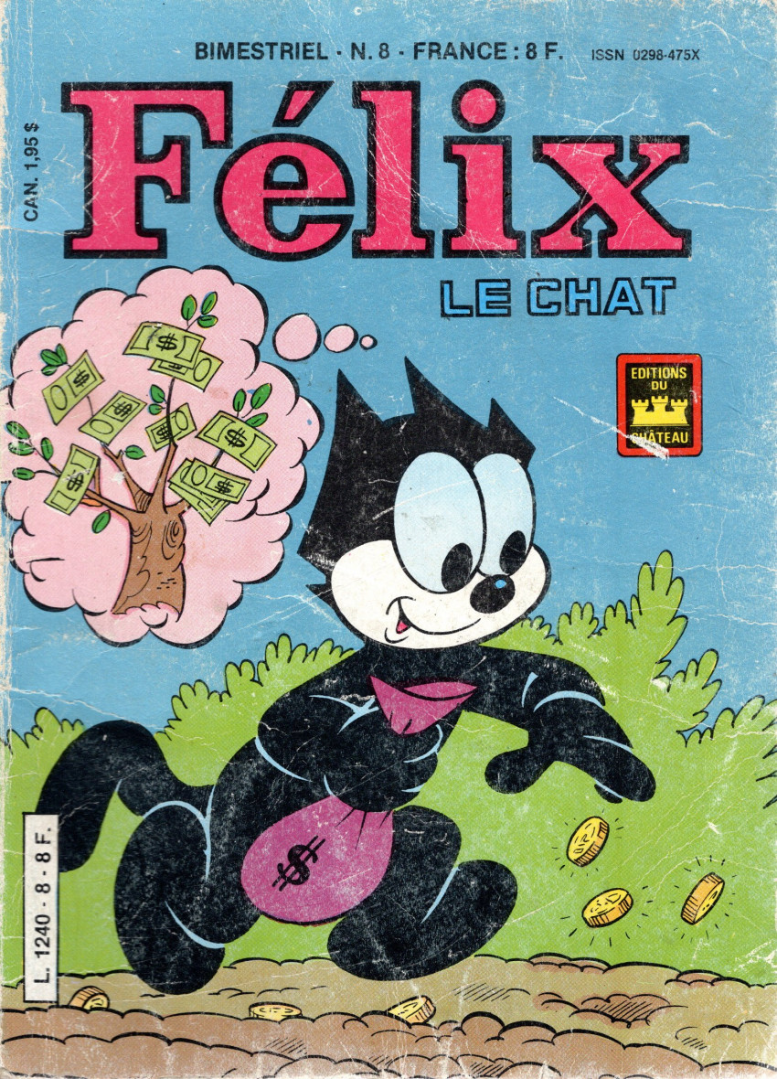 Couverture de Félix le Chat (2e Série - Editions du Château) -8- Le chat multicolore