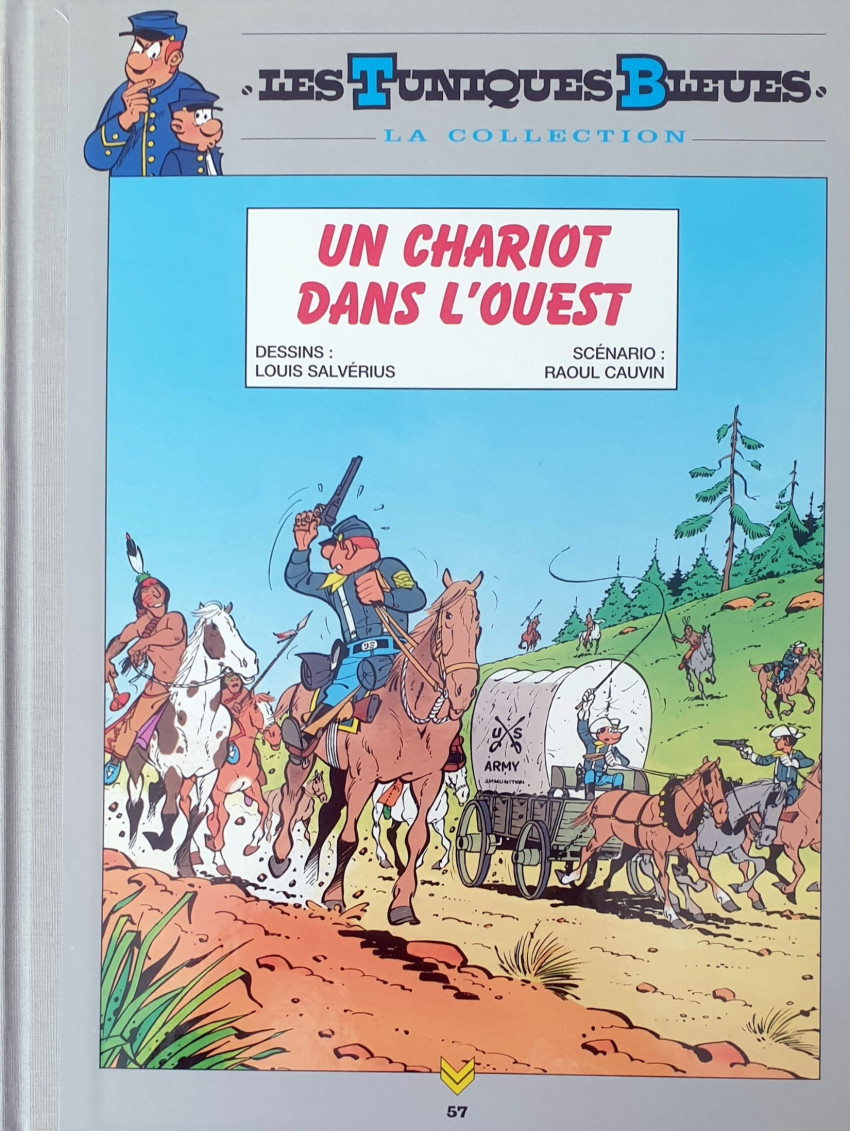 Couverture de Les tuniques Bleues - La Collection (Hachette, 2e série) -5701- Un chariot dans l'Ouest