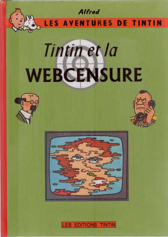 Tintin et la webcensure (Tintin - Pastiches, parodies & pirates)