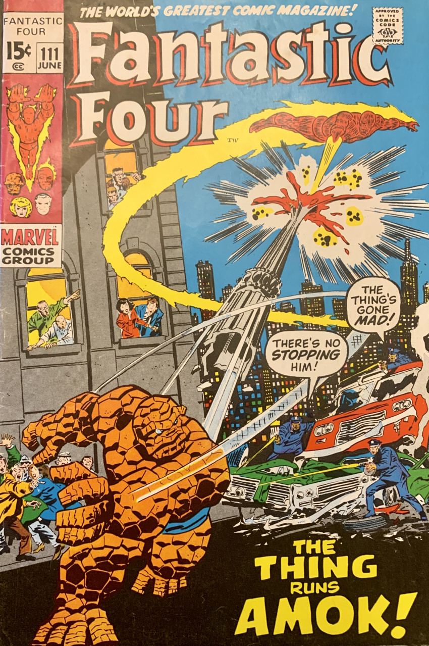 Couverture de Fantastic Four Vol.1 (1961) -111- The Thing Runs Amok!