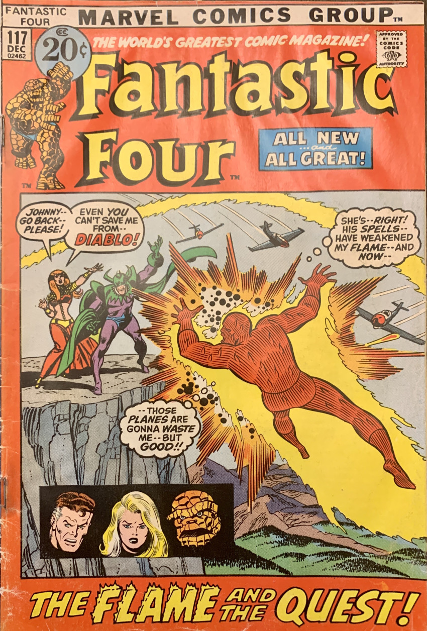 Couverture de Fantastic Four Vol.1 (1961) -117- The Flame and the Quest!