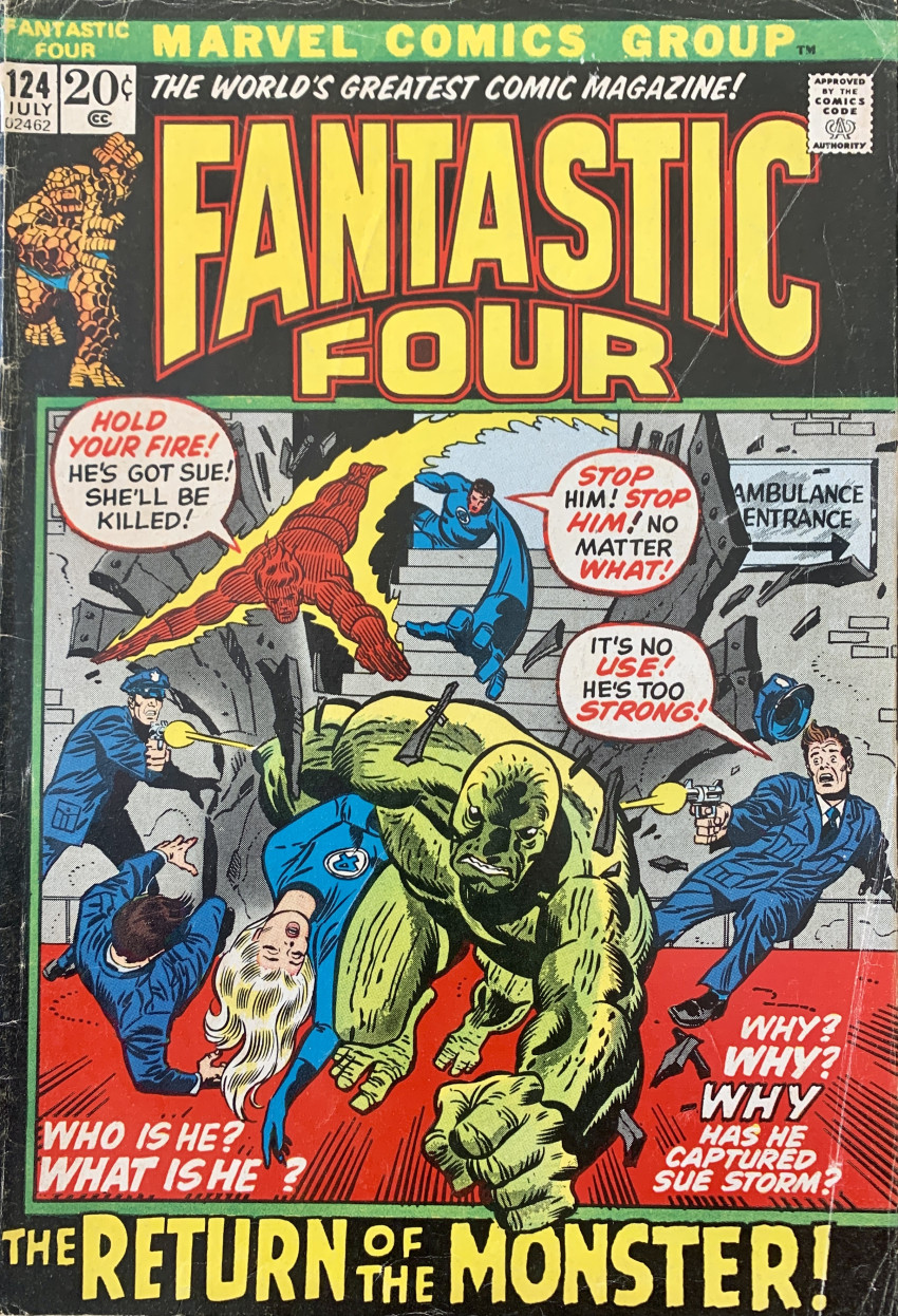 Couverture de Fantastic Four Vol.1 (1961) -124- The return of the monster!