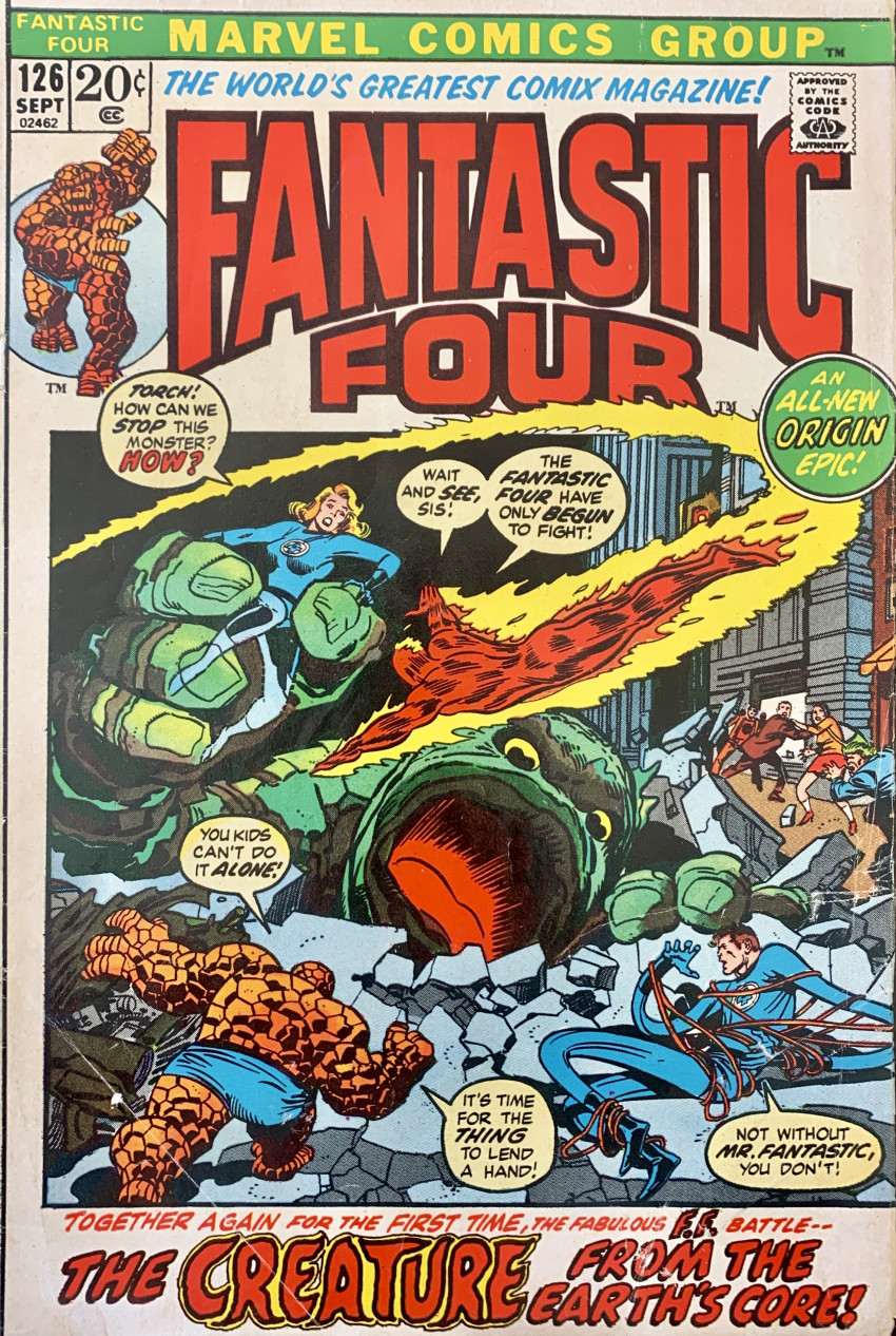 Couverture de Fantastic Four Vol.1 (1961) -126- The Creature from the Earth's Core!