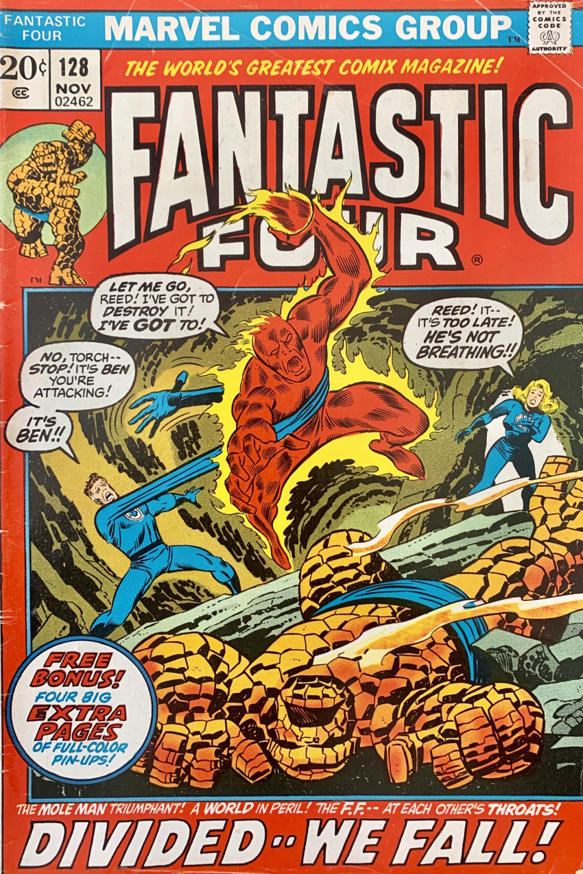 Couverture de Fantastic Four Vol.1 (1961) -128- Divided -- We Fall!