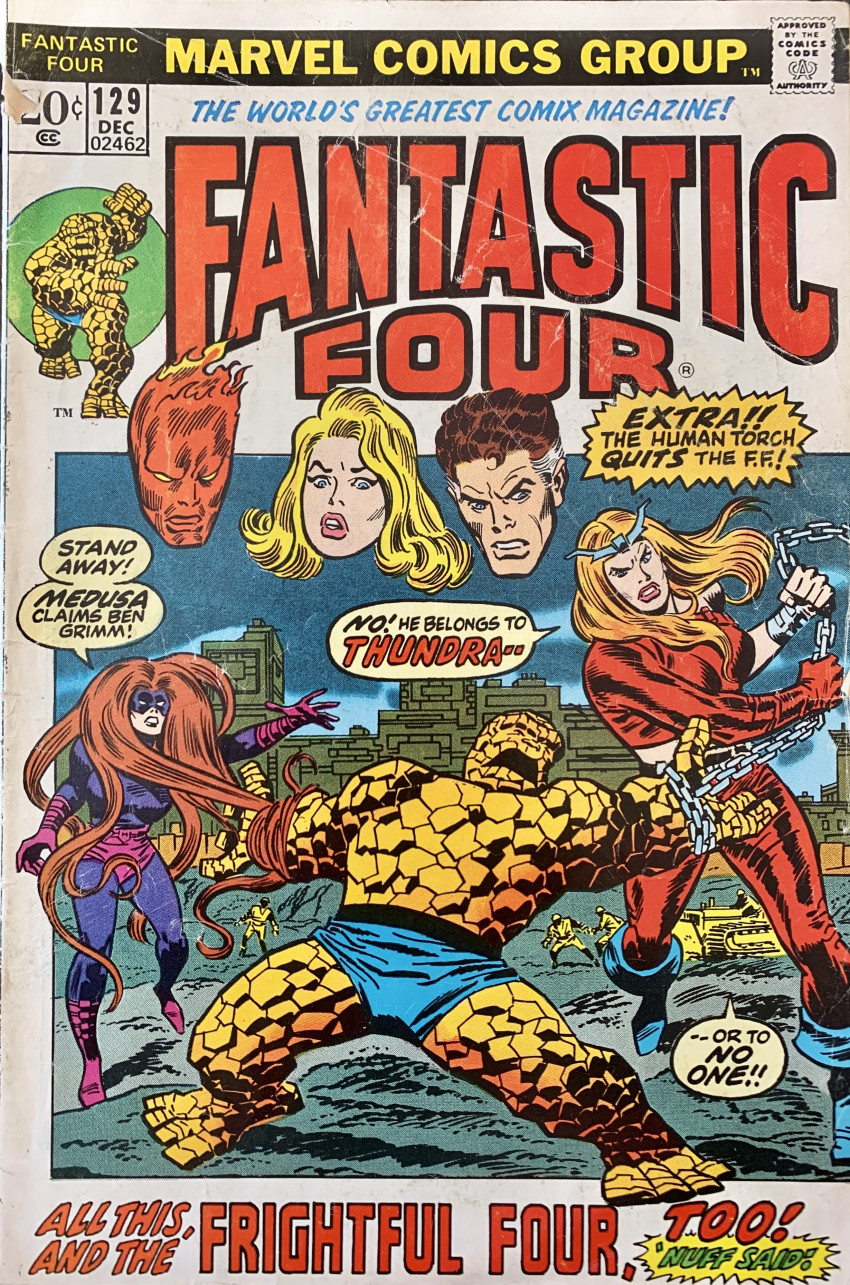 Couverture de Fantastic Four Vol.1 (1961) -129- All This, and the Frightful Four, Too!