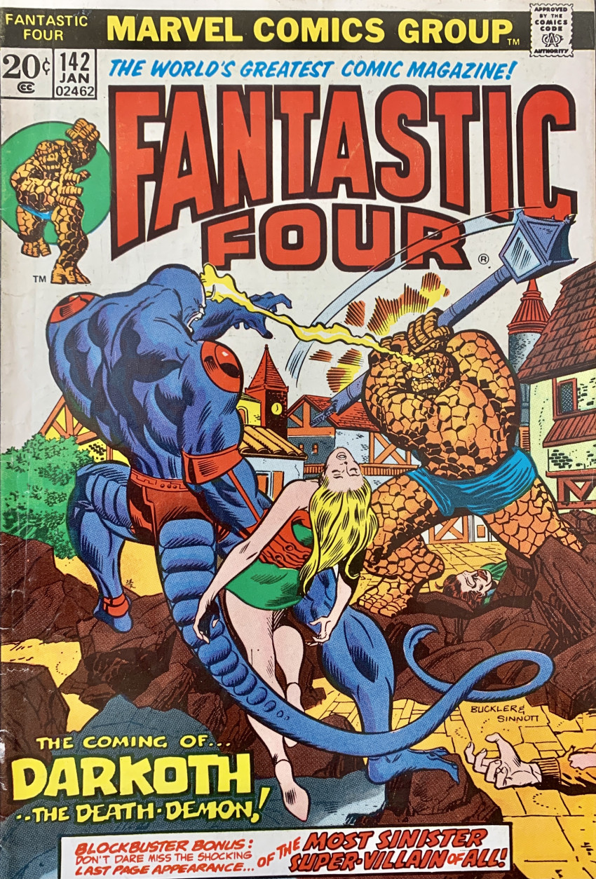 Couverture de Fantastic Four Vol.1 (1961) -142- The Coming of...Darkoth -- the Death-Demon!