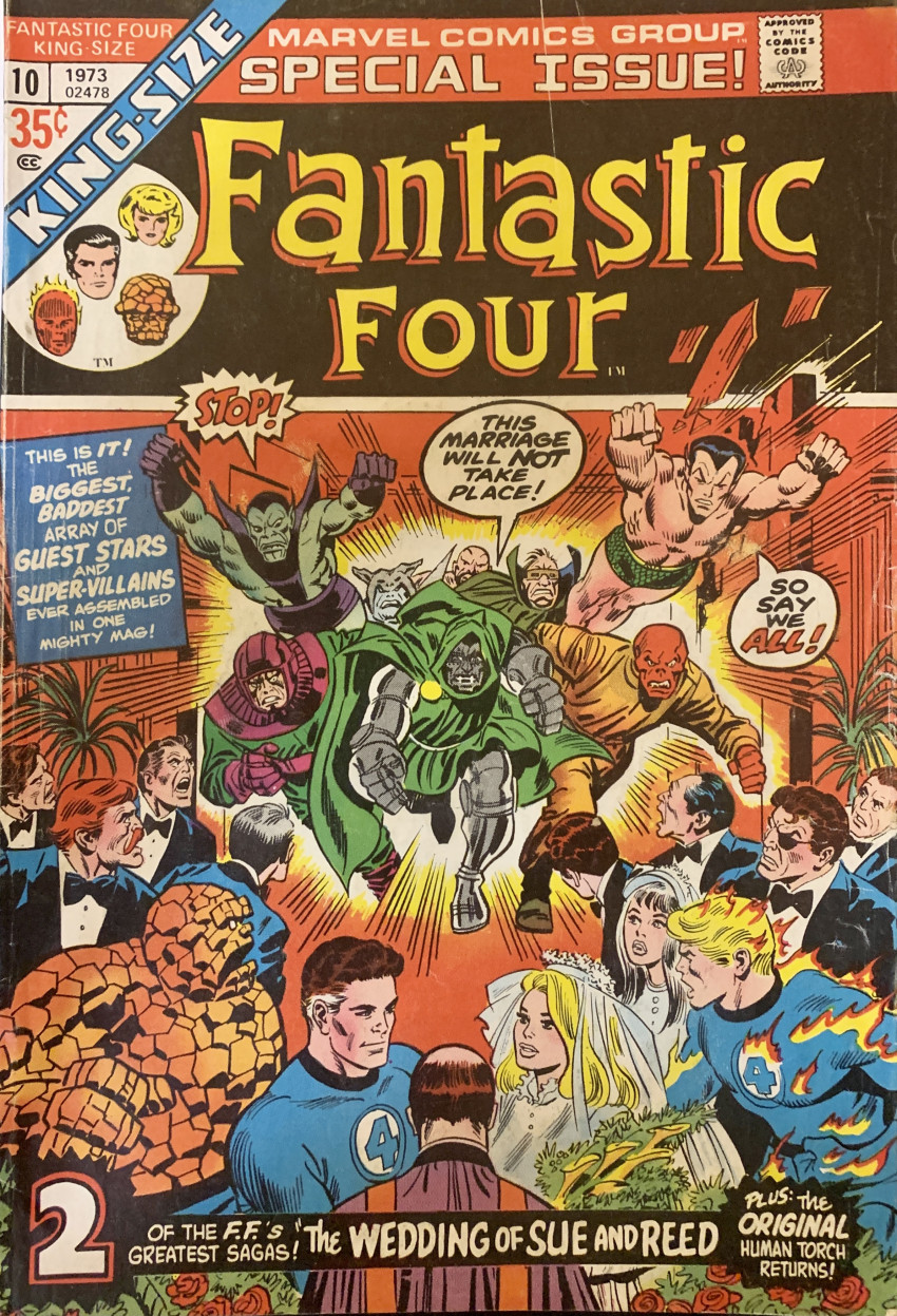 Couverture de Fantastic Four Vol.1 (1961) -AN10- Bedlam at the Baxter building!