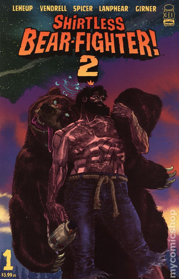 Couverture de Shirtless Bear-Fighter! 2 (Image Comics - 2022) -1VC- Issue #1