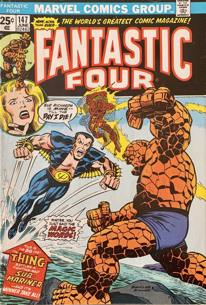 Couverture de Fantastic Four Vol.1 (1961) -147- The sub-mariner strikes!