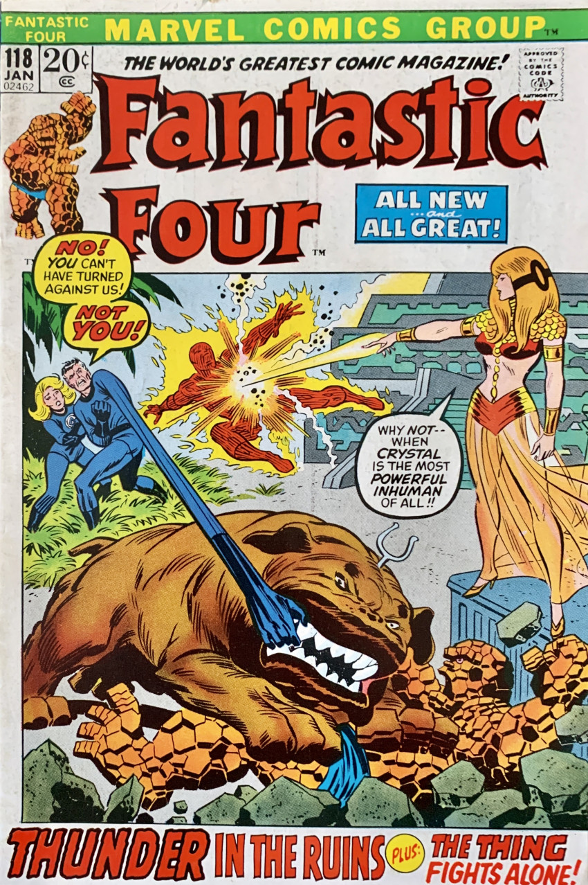 Couverture de Fantastic Four Vol.1 (1961) -118- Thunder in the ruins!