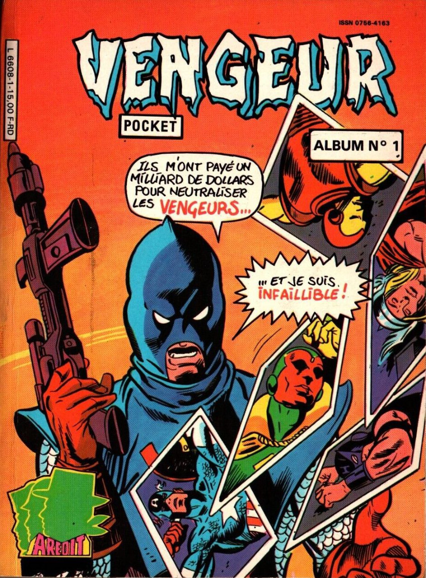 Couverture de Vengeur (3e série - Arédit - Marvel puis DC) -Rec01- Album N°1 (du n°1 au n°3)