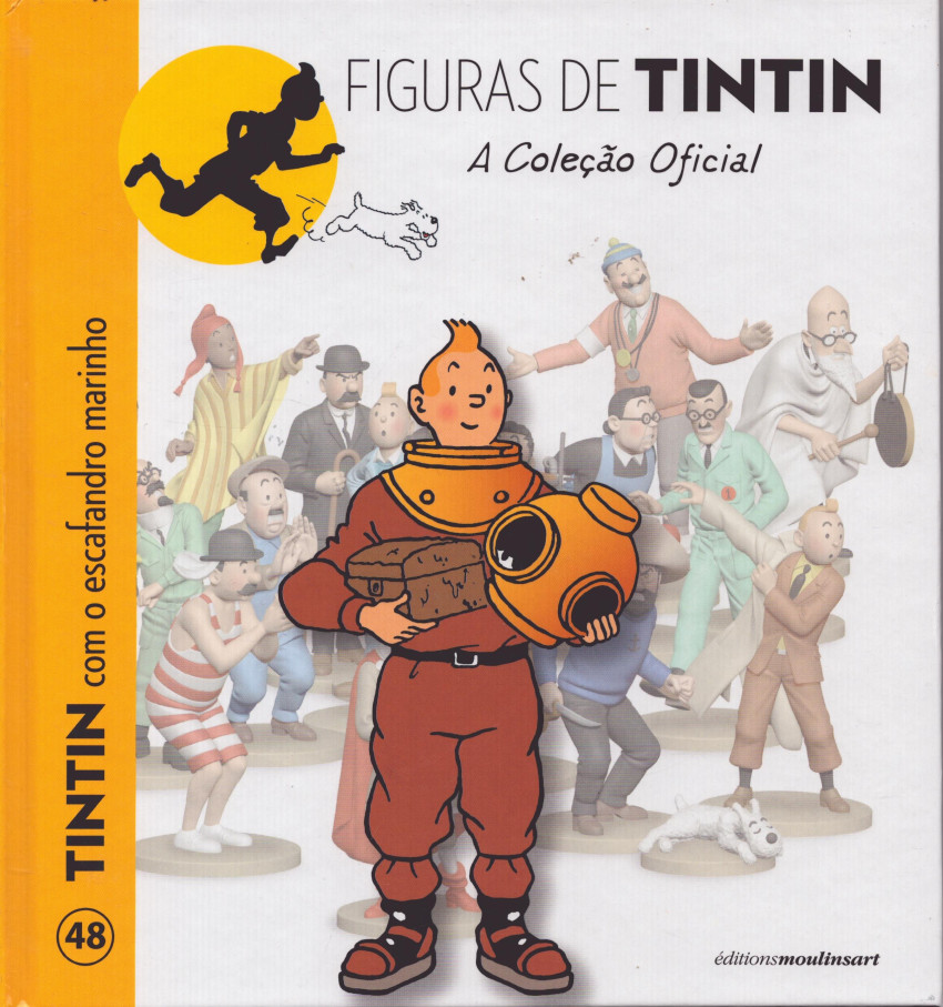 Couverture de Figuras de Tintin (A Coleção Oficial) -48- Tintin com o escafandro marinho