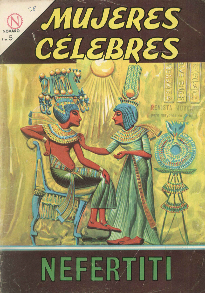 Couverture de Mujeres célebres (1961 - Editorial Novaro) -38- Nefertiti