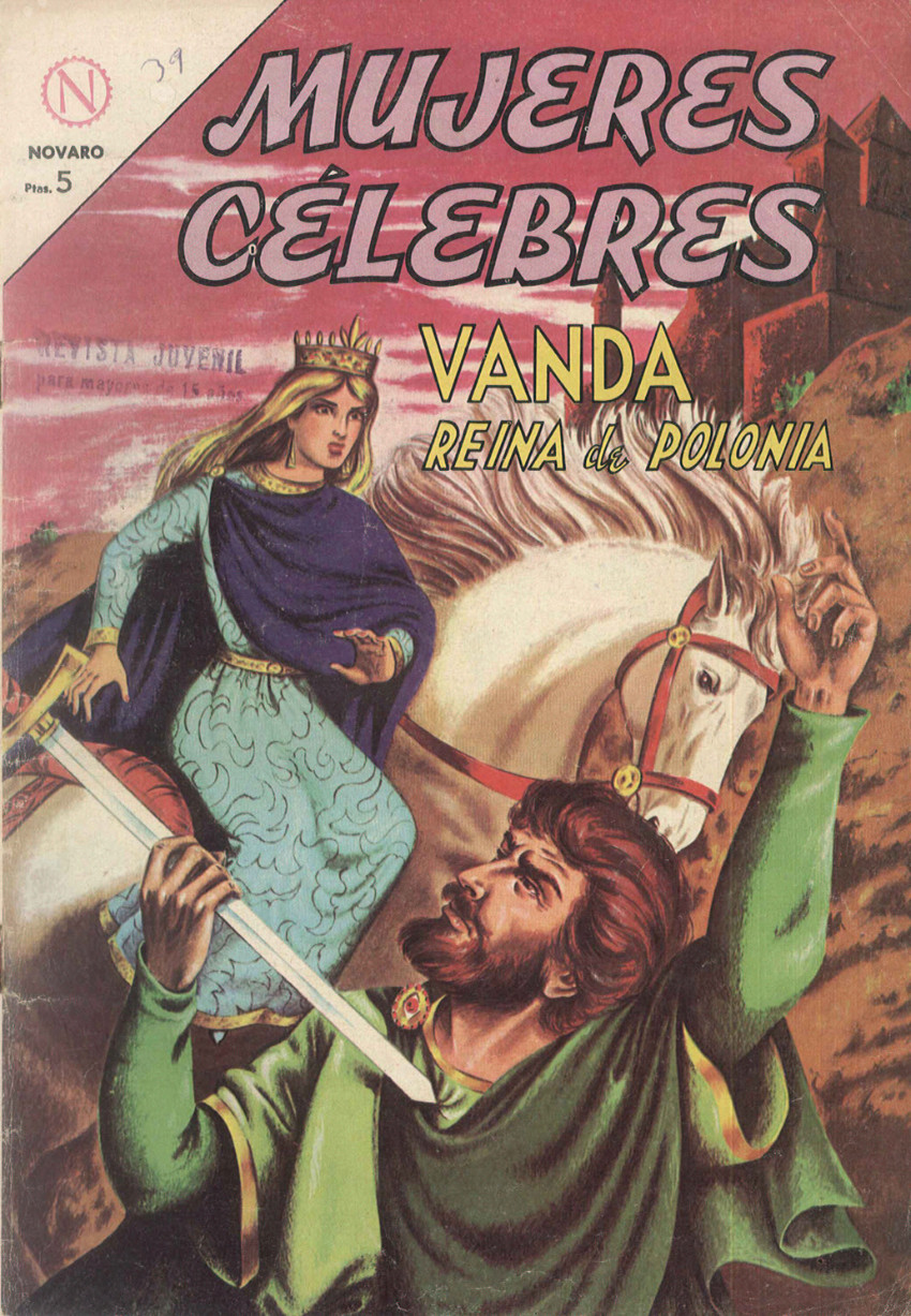 Couverture de Mujeres célebres (1961 - Editorial Novaro) -39- Vanda reina de Polonia