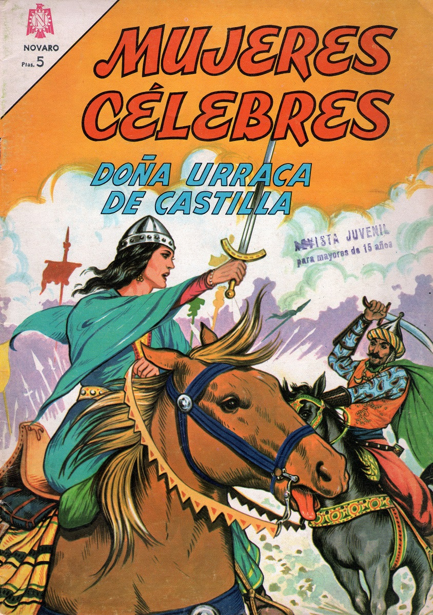Couverture de Mujeres célebres (1961 - Editorial Novaro) -40- Doña Urraca de Castilla
