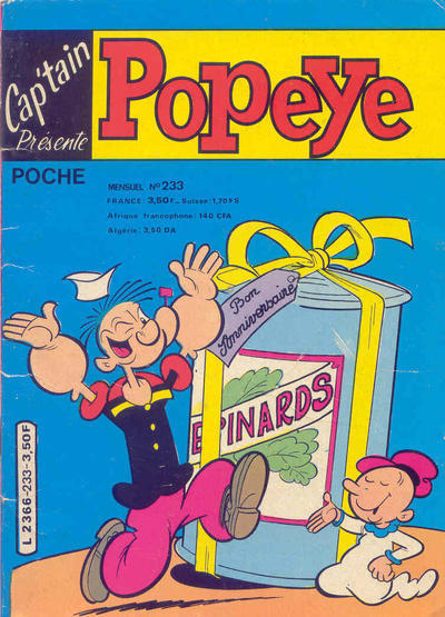 Couverture de Popeye (Cap'tain présente) -233- Les cadeaux inutiles