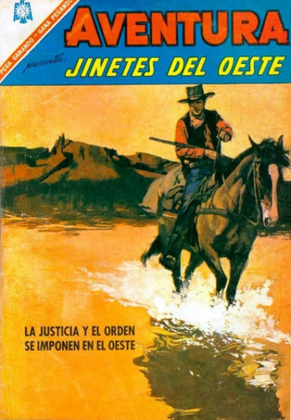 Couverture de Aventura (1954 - Sea/Novaro) -458- Jinetes del Oeste