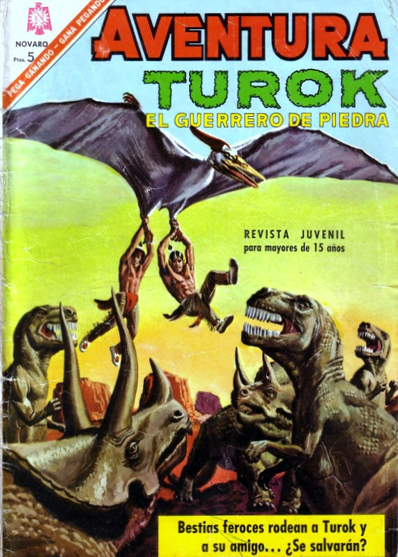 Couverture de Aventura (1954 - Sea/Novaro) -461- Turok el guerrero de piedra