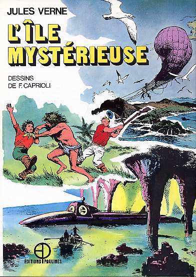 Couverture de L'Île mystérieuse (Caprioli) - L'Île mystérieuse