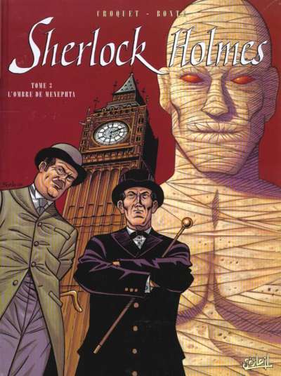 Couverture de Sherlock Holmes (Croquet/Bonte) -3- L'ombre de Menephta