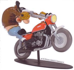 Edouard Bracame sur moteur - figurine Joe Bar Team - Démons