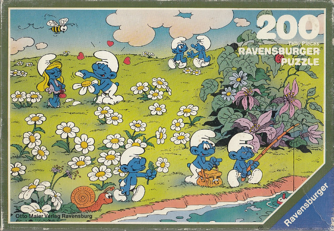 étui BPZ Jouet kinder puzzle 2D Les Schtroumpfs K97 109 France 1996 