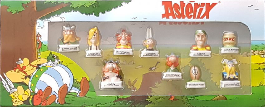 Asterix - Coffret 10 Fèves Porcelaine + 2 Hors-Série 2000 Arguydal