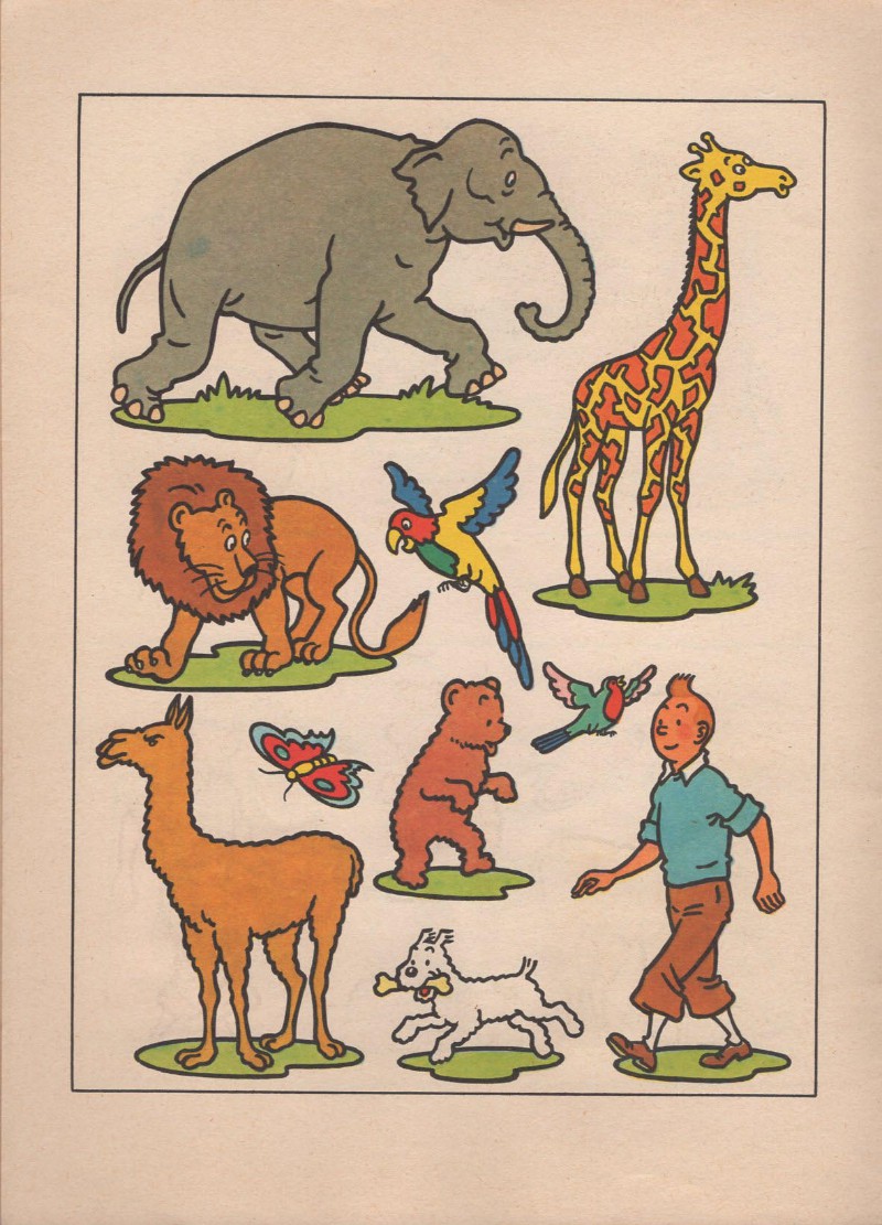 Extrait de Tintin Album   colorier 3 04b album   colorier