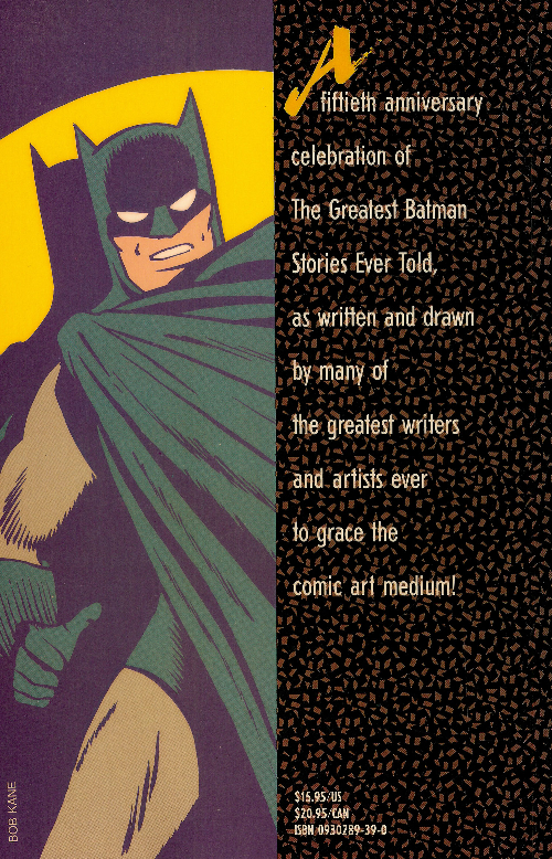 The greatest Batman Stories Ever Told (1988) BD, informations, cotes