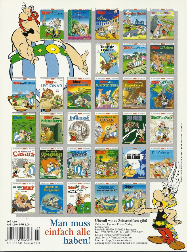 Astérix En Allemand 21 Das Geschenk Cäsars - 